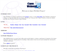 Tablet Screenshot of openwebmail.org